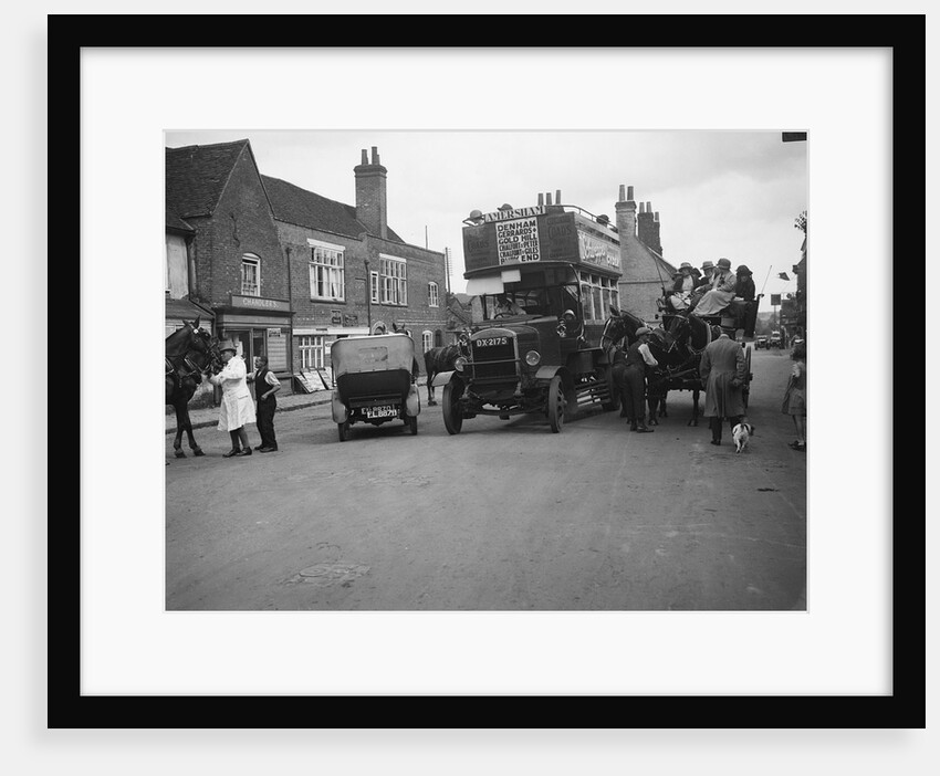 Thorneycroft double decker bus, Buckinghamshire, c1920s by Bill Brunell