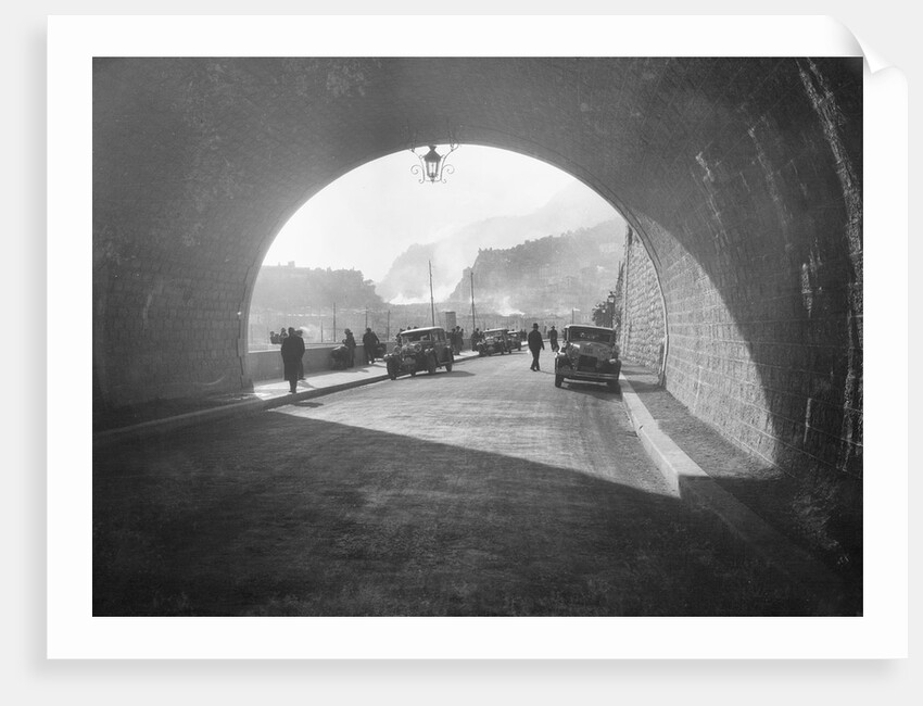 Talbot 14/45 of Kitty Brunell and Daimler 4-door saloon, Monte Carlo Rally, 1930 by Bill Brunell