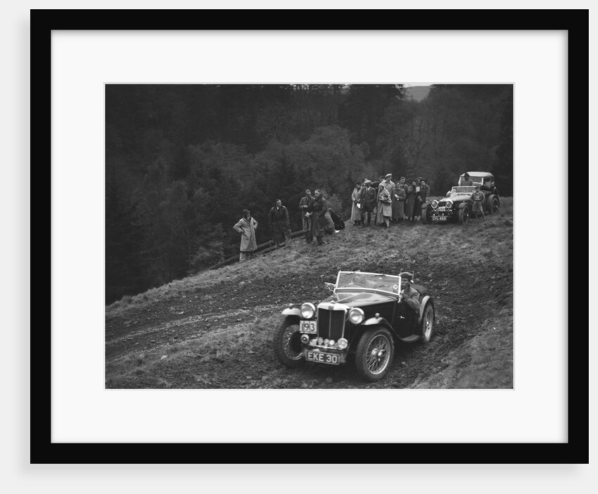MG TA of JN Goodwin competing in the MCC Edinburgh Trial, Roxburghshire, Scotland, 1938 by Bill Brunell