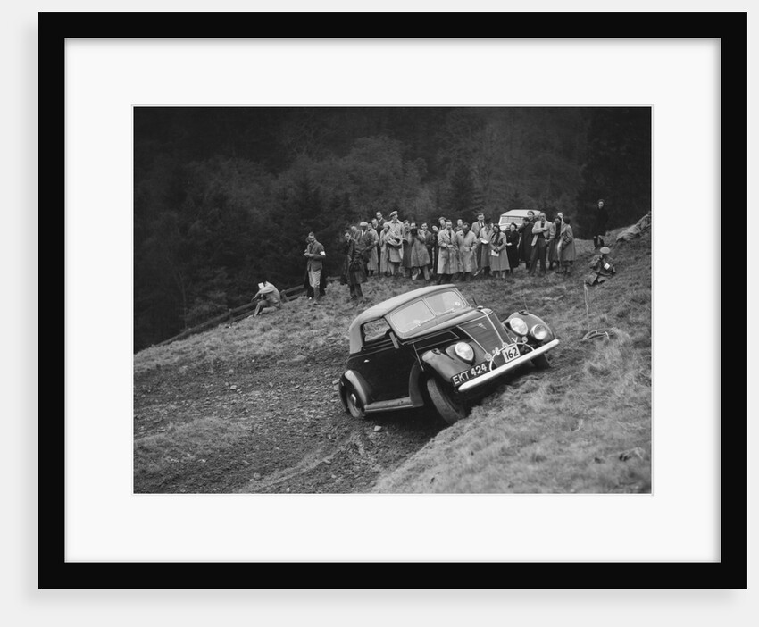 Ford V8 of J Cleland competing in the MCC Edinburgh Trial, Roxburghshire, Scotland, 1938 by Bill Brunell