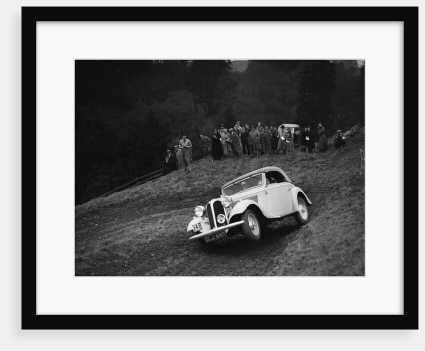 Frazer-Nash BMW of LEC Hall competing in the MCC Edinburgh Trial, Roxburghshire, Scotland, 1938 by Bill Brunell