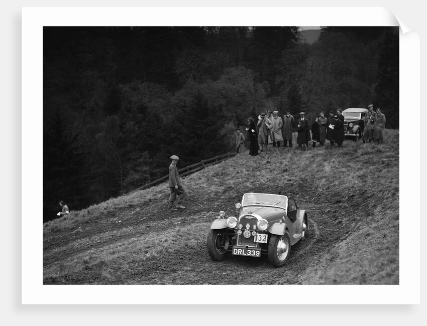 Morgan 4/4 of RD Harris competing in the MCC Edinburgh Trial, Roxburghshire, Scotland, 1938 by Bill Brunell