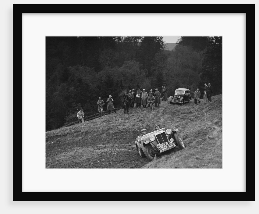 MG TA of JES Jones of the Cream Cracker team, MCC Edinburgh Trial, Roxburghshire, Scotland, 1938 by Bill Brunell