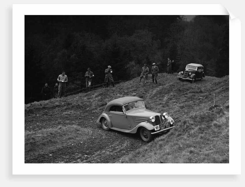 Frazer-Nash BMW of EB Wadsworth competing in the MCC Edinburgh Trial, Roxburghshire, Scotland, 1938 by Bill Brunell