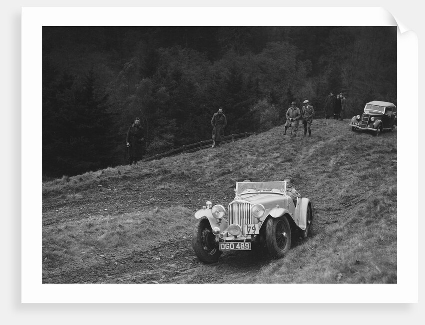 AC of LP Jaques competing in the MCC Edinburgh Trial, Roxburghshire, Scotland, 1938 by Bill Brunell