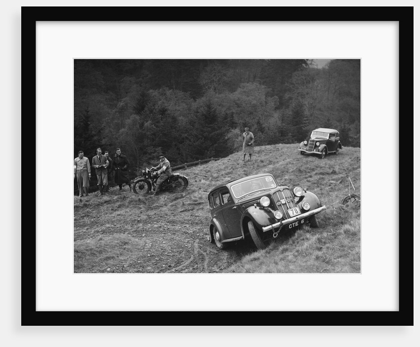Morris Twelve of PK Potter competing in the MCC Edinburgh Trial, Roxburghshire, Scotland, 1938 by Bill Brunell