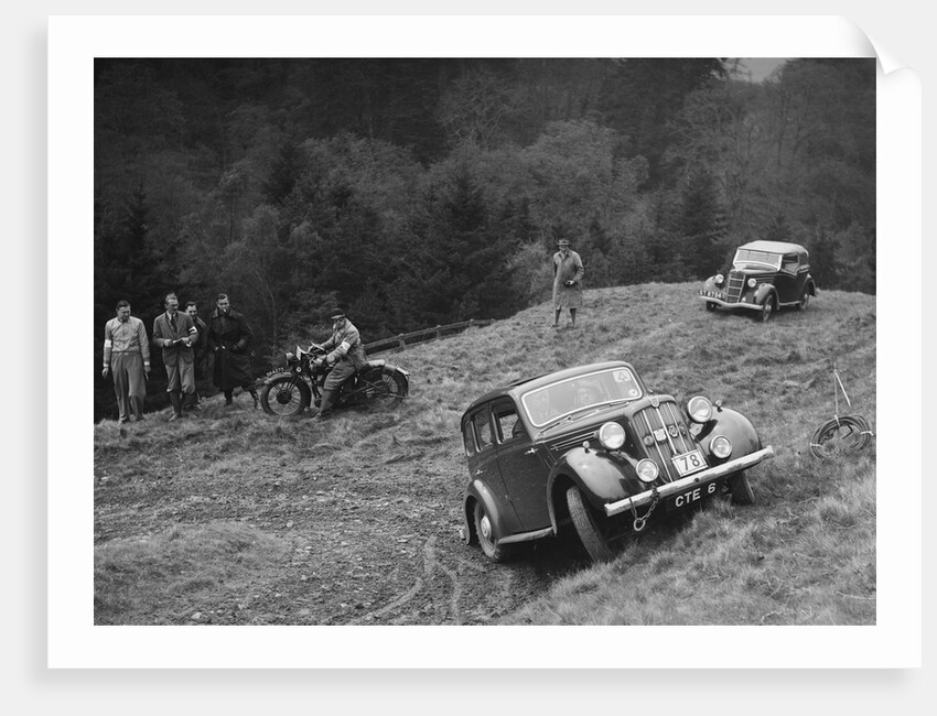 Morris Twelve of PK Potter competing in the MCC Edinburgh Trial, Roxburghshire, Scotland, 1938 by Bill Brunell