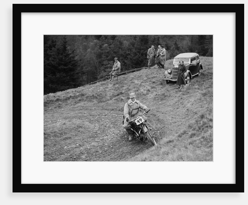 347 cc Ariel of F Gooding competing in the MCC Edinburgh Trial, Roxburghshire, Scotland, 1938 by Bill Brunell