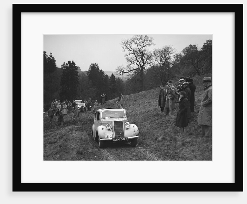 Hillman Minx of S Elgar competing in the MCC Edinburgh Trial, Roxburghshire, Scotland, 1938 by Bill Brunell