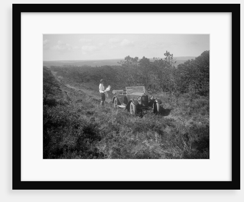 Kitty Brunell road testing a Riley 9 tourer, c1930 by Bill Brunell