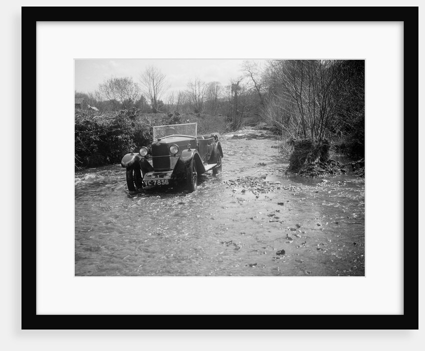 Kitty Brunell road testing a Riley 9 tourer, c1930 by Bill Brunell