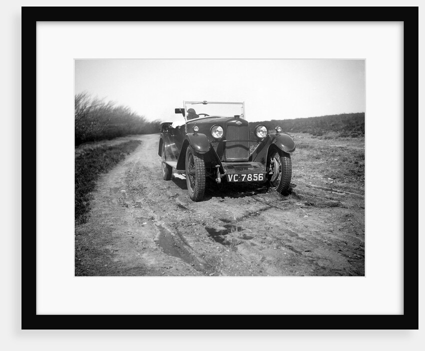 Kitty Brunell road testing a Riley 9 tourer, c1930 by Bill Brunell