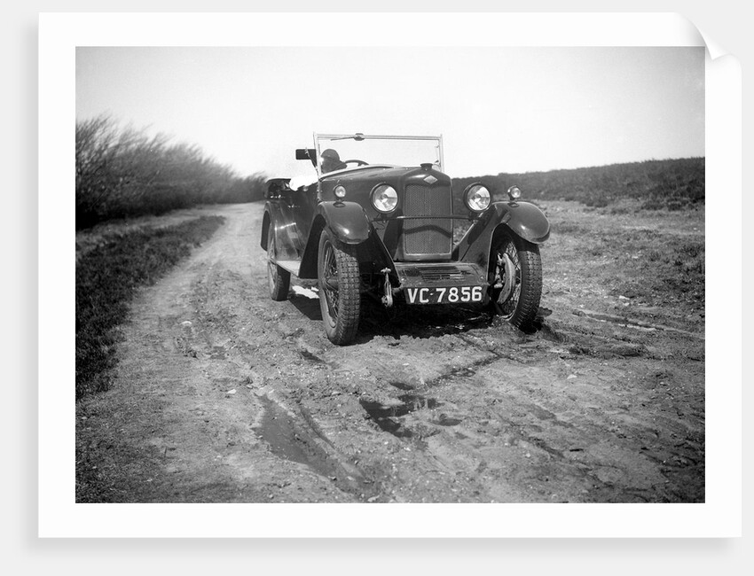 Kitty Brunell road testing a Riley 9 tourer, c1930 by Bill Brunell