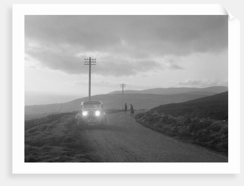 Talbot 14/45 4-door saloon of Kitty Brunell competing in the Monte Carlo Rally, Monaco, 1930 by Bill Brunell
