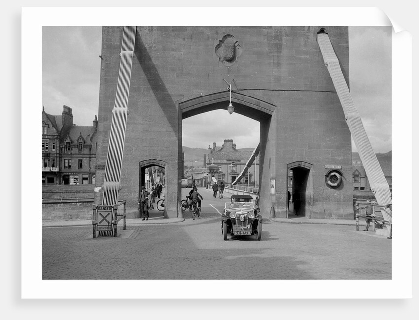 MG Magna of Kitty Brunell competing in the RSAC Scottish Rally, 1932 by Bill Brunell