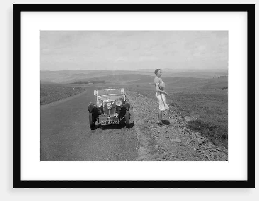 Kitty Brunell and her MG Magna at the RSAC Scottish Rally, 1932 by Bill Brunell