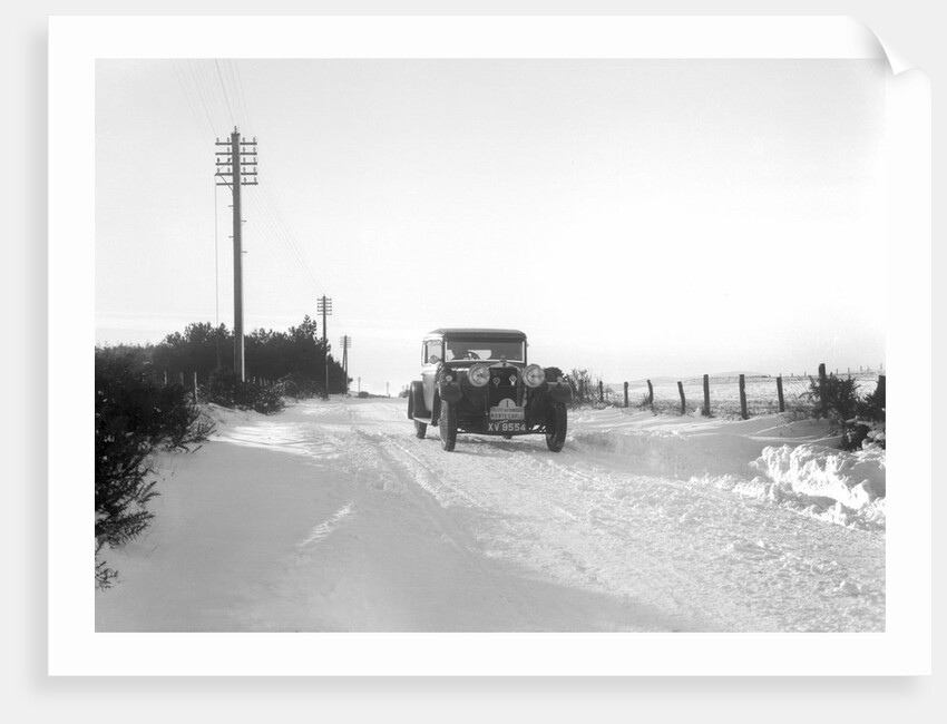 Talbot 14/45 sportsman's coupe of Kitty Brunell competing in the Monte Carlo Rally, 1929 by Bill Brunell