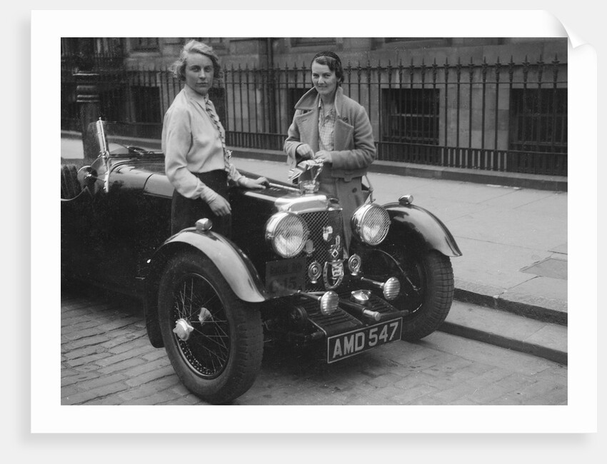 Aston Martin of Kitty Brunell at the RSAC Scottish Rally, 1933 by Bill Brunell