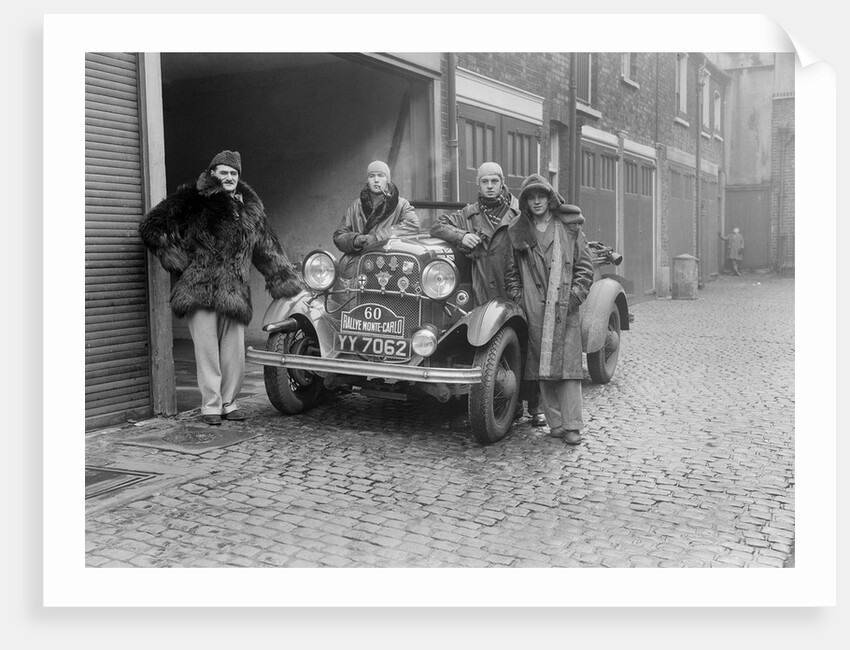 Ford V8 Greyhound open tourer of JA Driskell, Monte Carlo Rally, 1934 by Bill Brunell