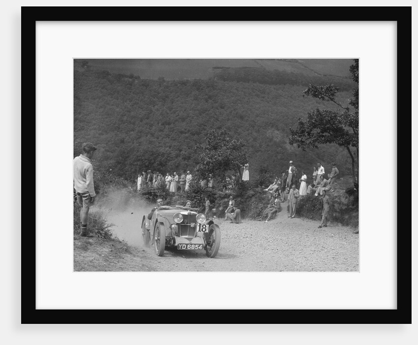 MG J2 of PS Flower competing in the Barnstaple Trial, c1935 by Bill Brunell