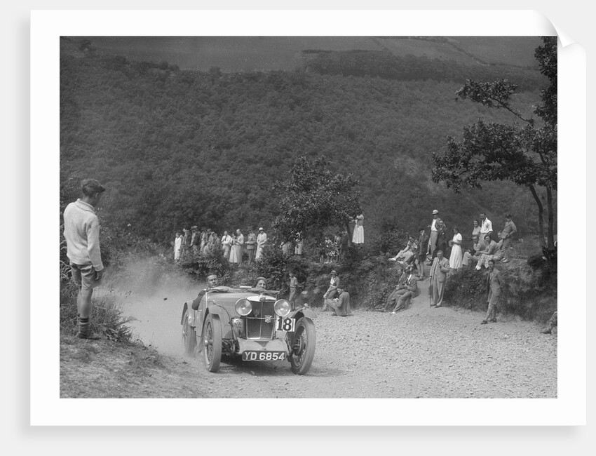 MG J2 of PS Flower competing in the Barnstaple Trial, c1935 by Bill Brunell