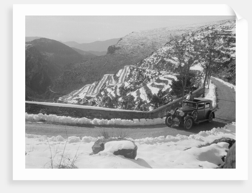 Kitty Brunell's Talbot 14/45 saloon at the Monte Carlo Rally, 1930 by Bill Brunell