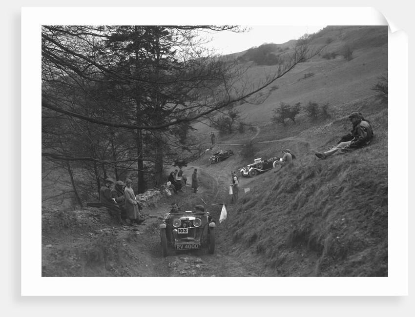 MG J2 competing in the MG Car Club Abingdon Trial/Rally, 1939 by Bill Brunell