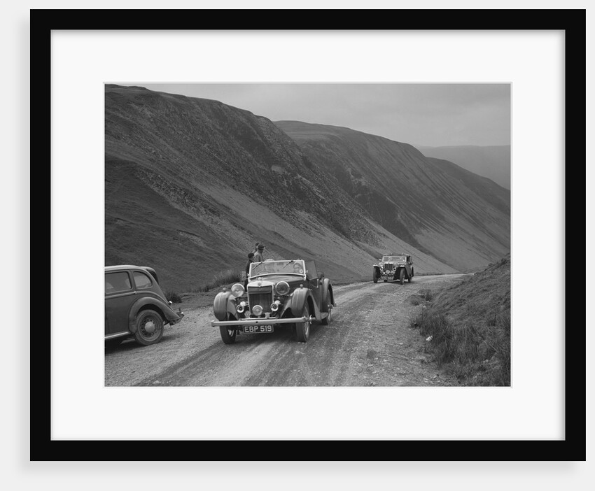 MG SA and MG TA Tickford competing in the MG Car Club Abingdon Trial/Rally, 1939 by Bill Brunell