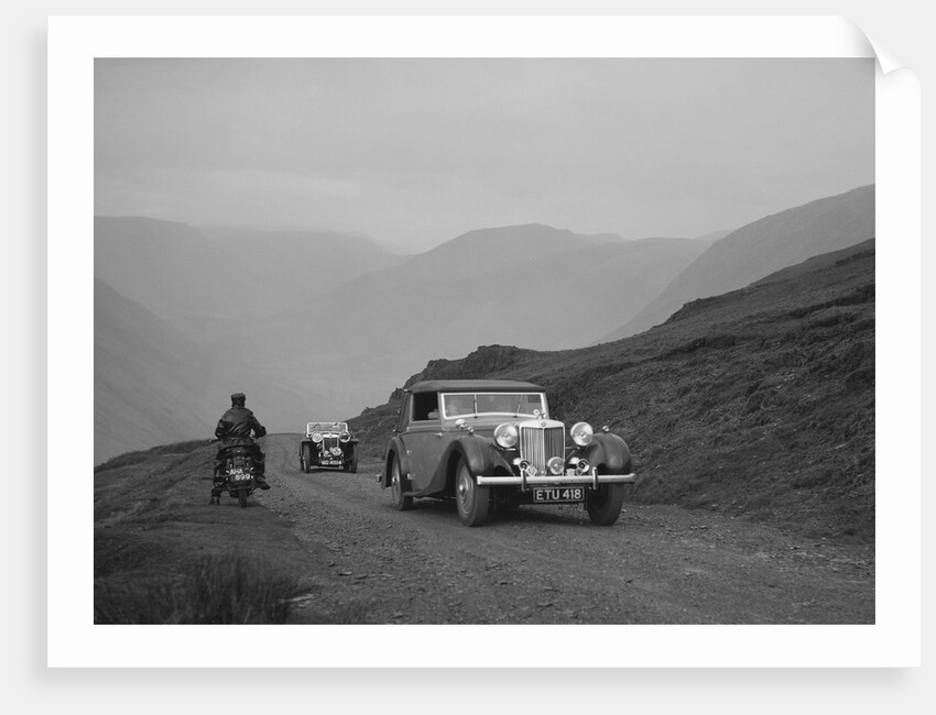 MG SA and MG PB competing in the MG Car Club Abingdon Trial/Rally, 1939 by Bill Brunell