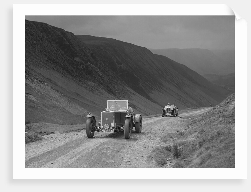 Wolseley and MG NA competing in the MG Car Club Abingdon Trial/Rally, 1939 by Bill Brunell