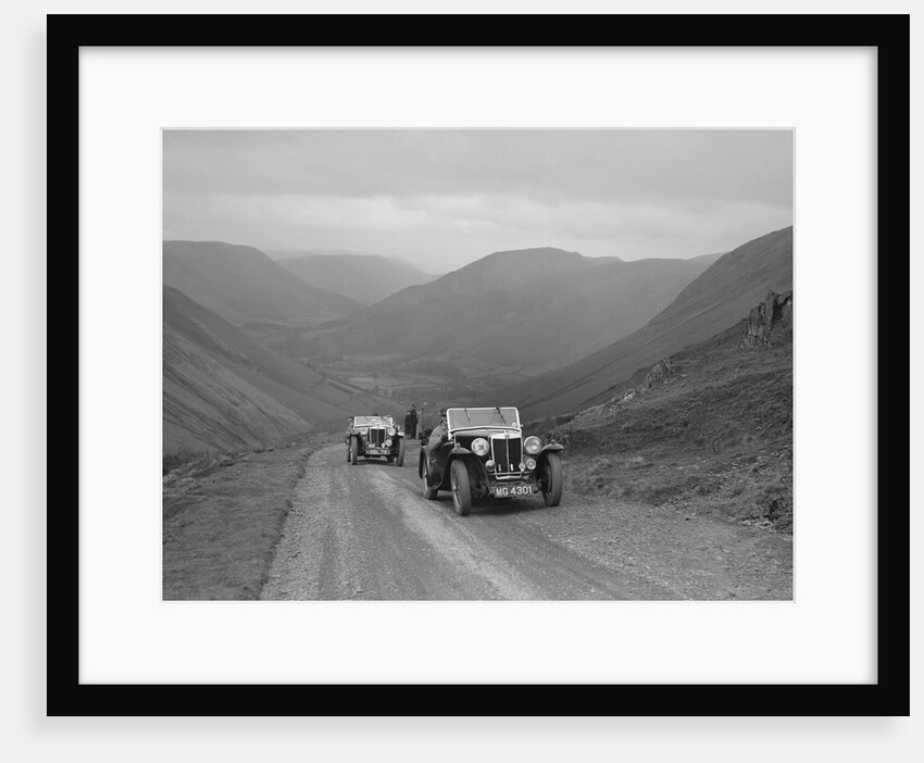 MG Magnette of WS Whittard and MG TA of Maurice Toulmin, MG Car Club Abingdon Trial/Rally, 1939 by Bill Brunell