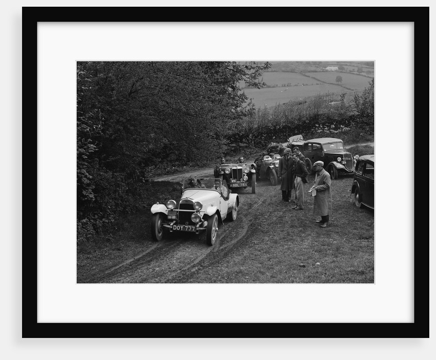 HRG of MH Lawson amd MG TA of Maurice Toulmin at the MG Car Club Abingdon Trial/Rally, 1939 by Bill Brunell