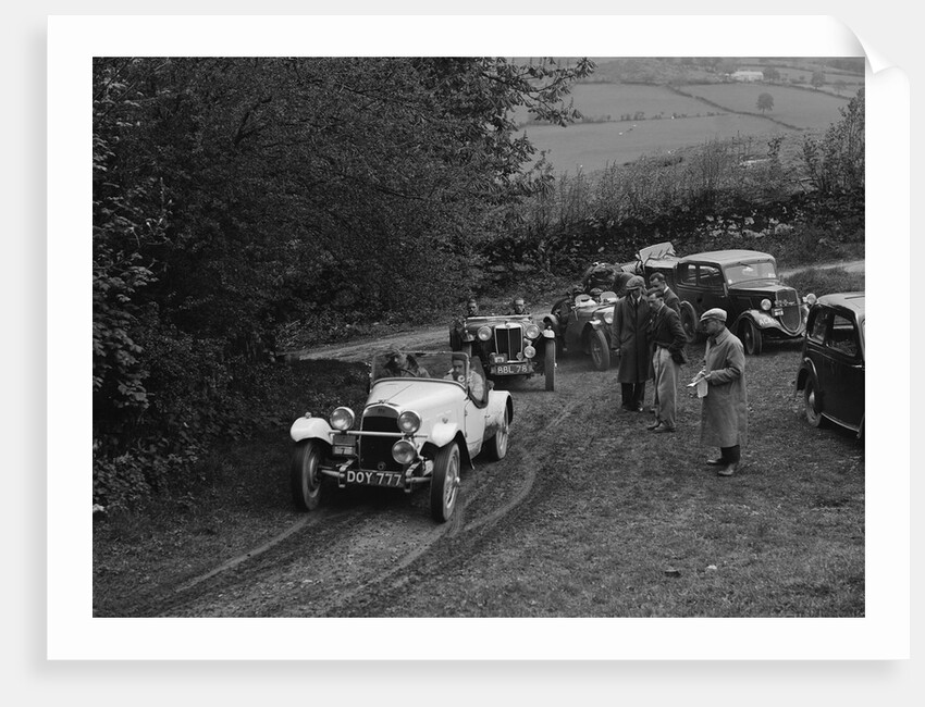 HRG of MH Lawson amd MG TA of Maurice Toulmin at the MG Car Club Abingdon Trial/Rally, 1939 by Bill Brunell