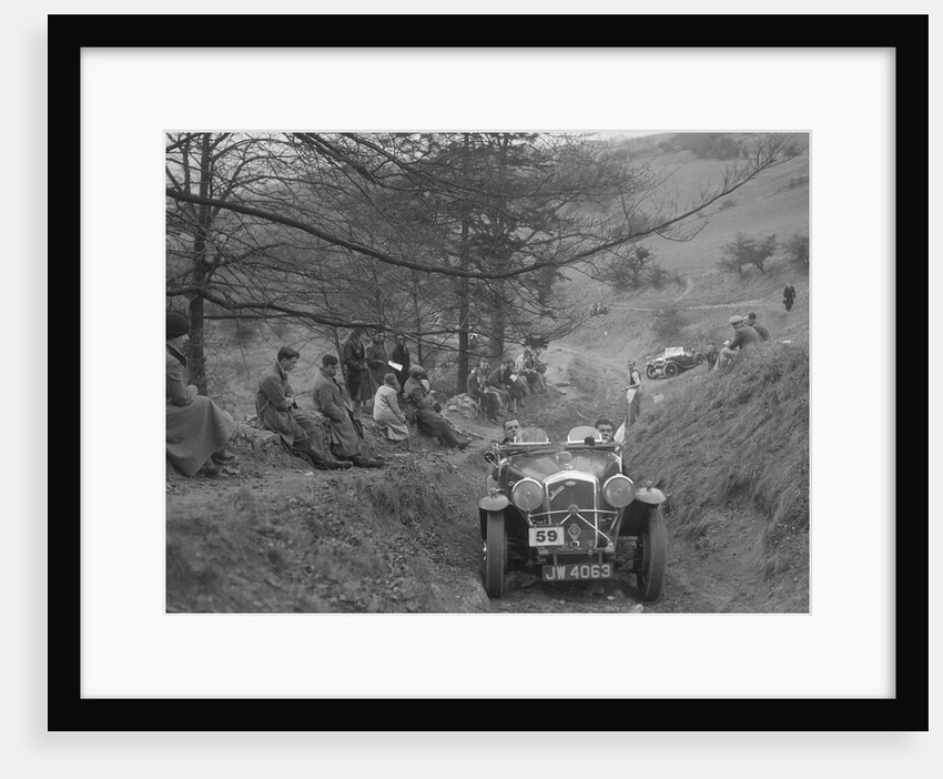 Wolseley Hornet of GK Crawford competing in the MG Car Club Abingdon Trial/Rally, 1939 by Bill Brunell