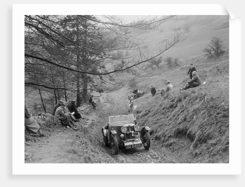 MG J2 competing in the MG Car Club Abingdon Trial/Rally, 1939 by Bill Brunell