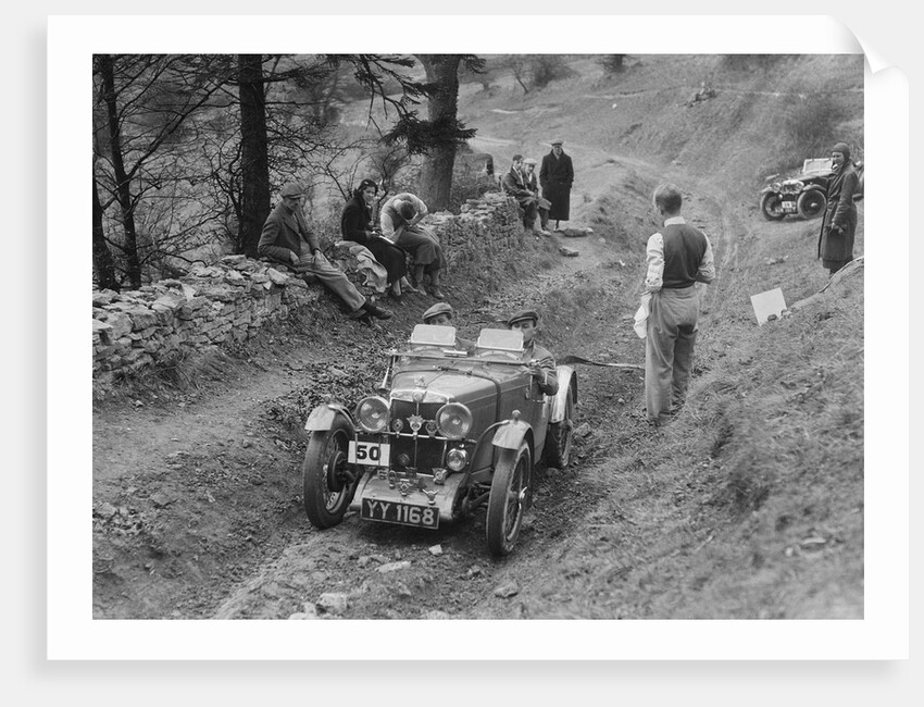MG J2 of Kenneth Evans competing in the MG Car Club Abingdon Trial/Rally, 1939 by Bill Brunell