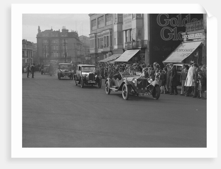 Alfa Romeo and Riley taking part in the London-Brighton Run, 1928 by Bill Brunell