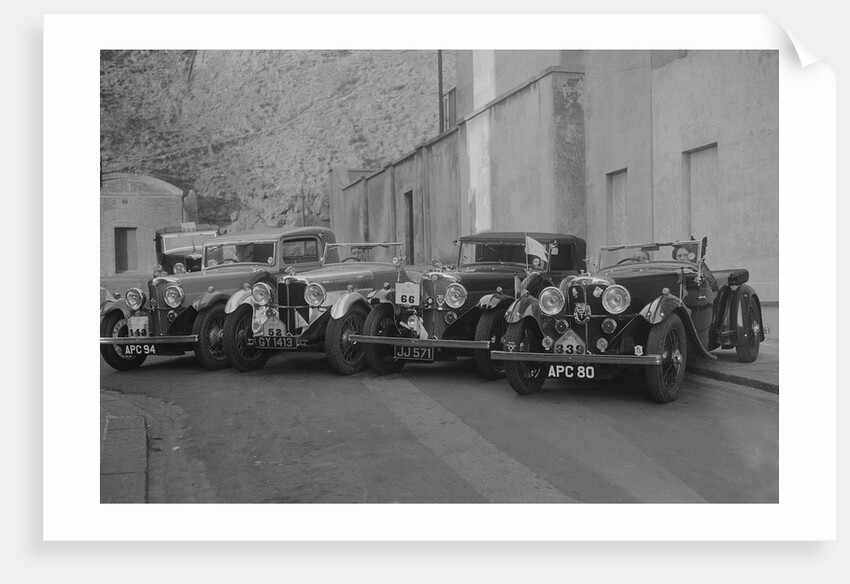 ACs of WAE and CF Hurlock at the RAC Rally, 1933 by Bill Brunell