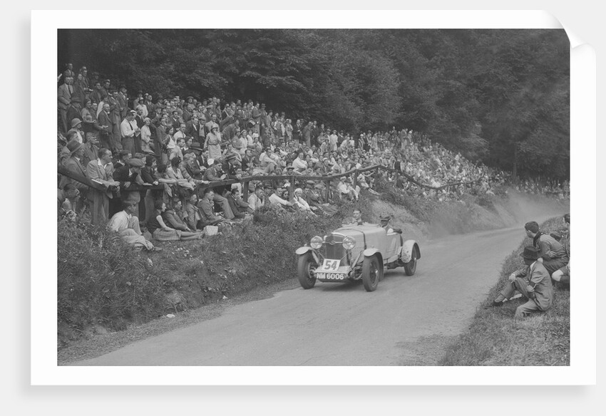 Vauxhall 30/98 competing in the MAC Shelsley Walsh Hill Climb, Worcestershire, 1932 by Bill Brunell