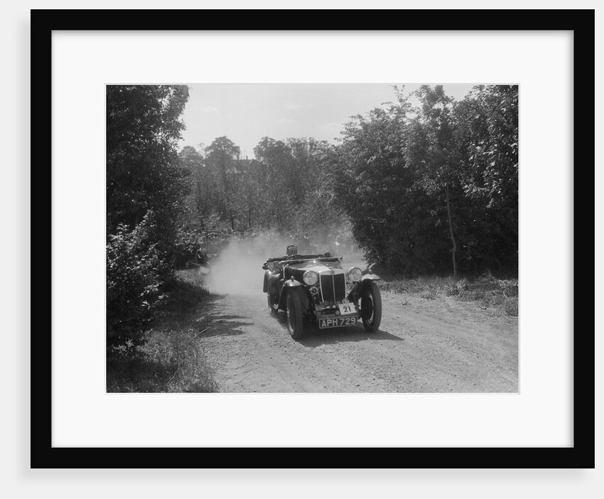 MG Magna of K Bear competing in the BOC Hill Climb, Chalfont St Peter, Buckinghamshire, 1932 by Bill Brunell