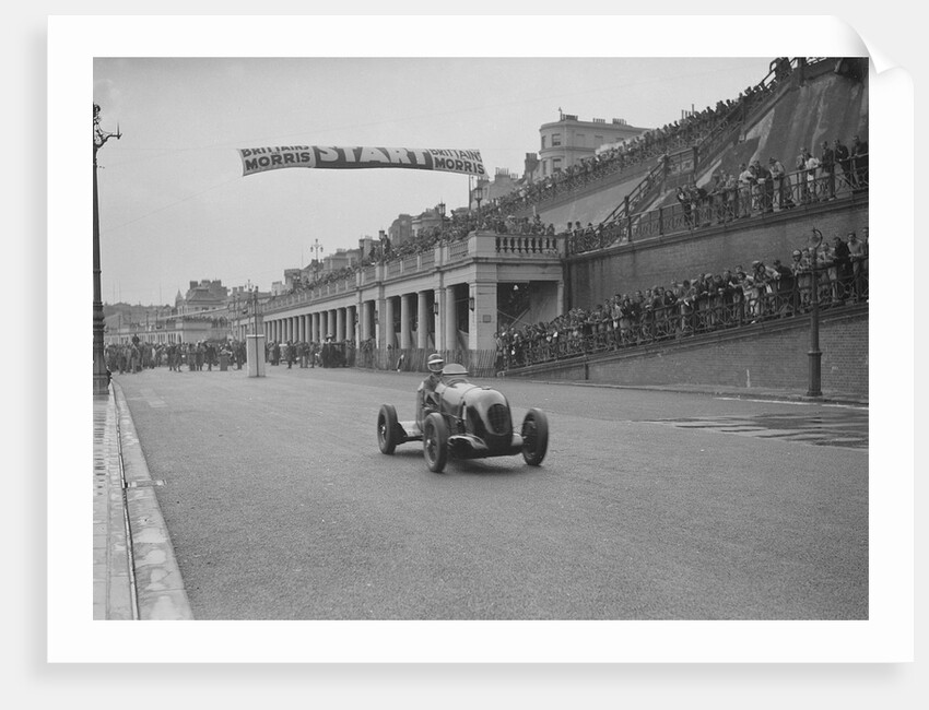 MG leaving the starting line in the Brighton Speed Trials, 1938 by Bill Brunell