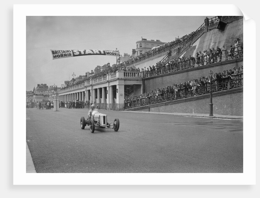GN of Frazer-Nash leaving the starting line in the Brighton Speed Trials, 1938 by Bill Brunell
