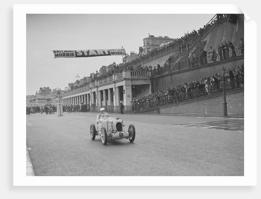MG leaving the starting line in the Brighton Speed Trials, 1938 by Bill Brunell