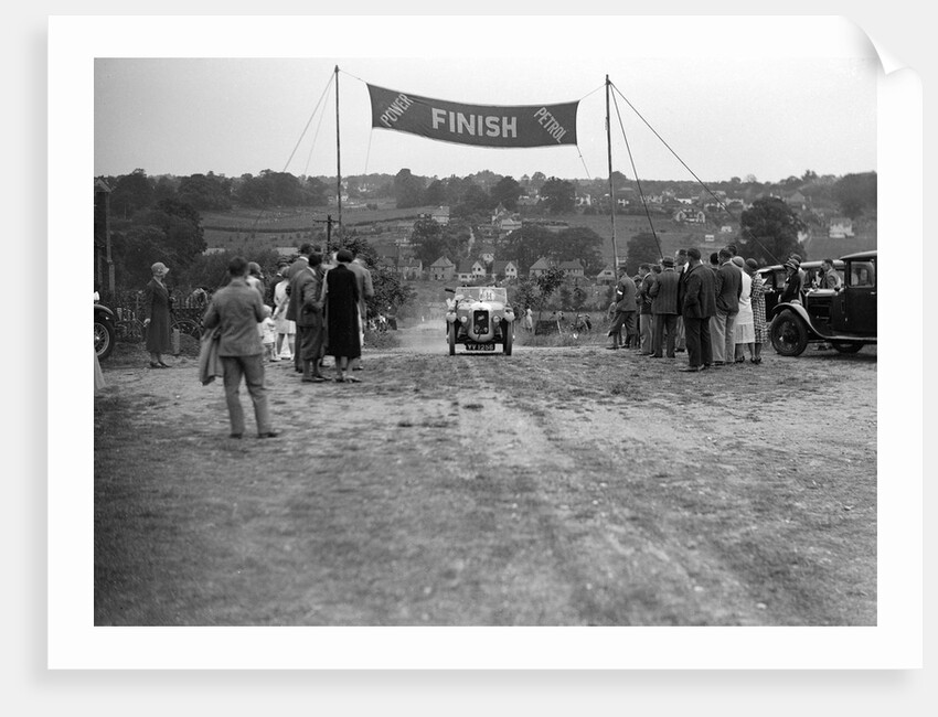 Austin Swallow of Mrs A Stanley at the finish of the Middlesex County AC Hill Climb, c1930 by Bill Brunell