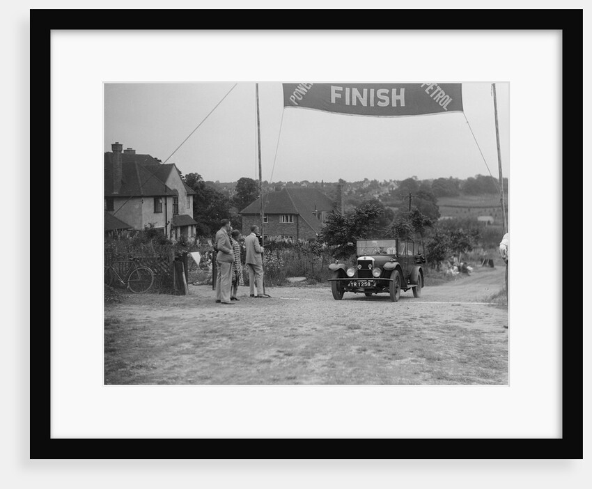 Star of AC Desch at the finish of the Middlesex County AC Hill Climb, c1930 by Bill Brunell
