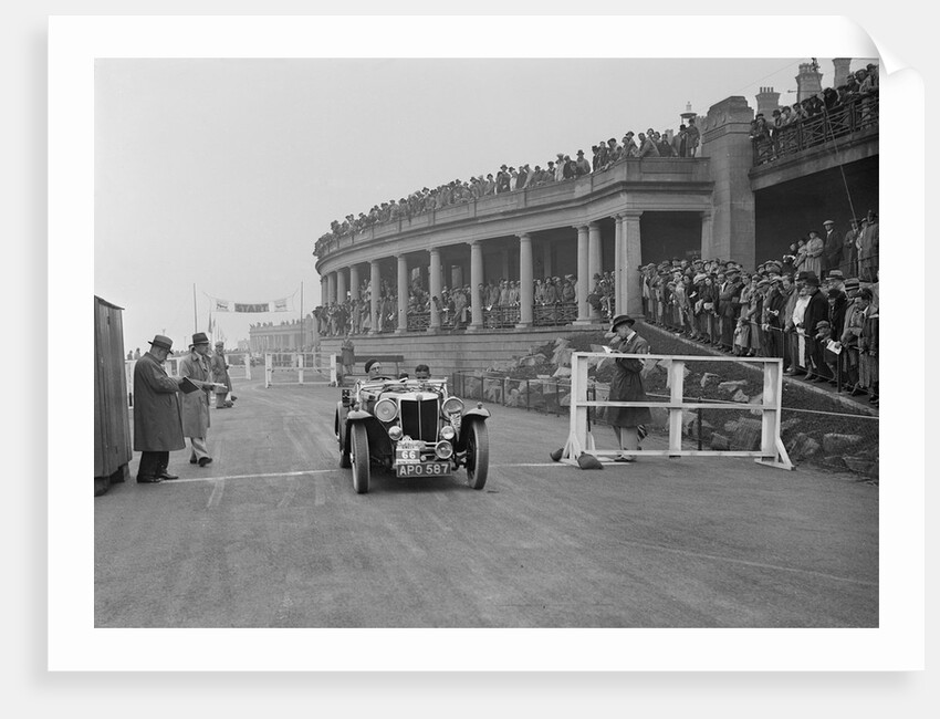 MG of JH Spencer competing in the Blackpool Rally, 1936 by Bill Brunell
