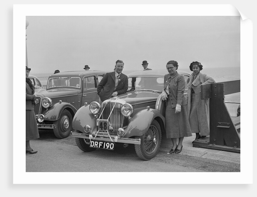Jaguar SS of RE Sandland at the Blackpool Rally, 1936 by Bill Brunell