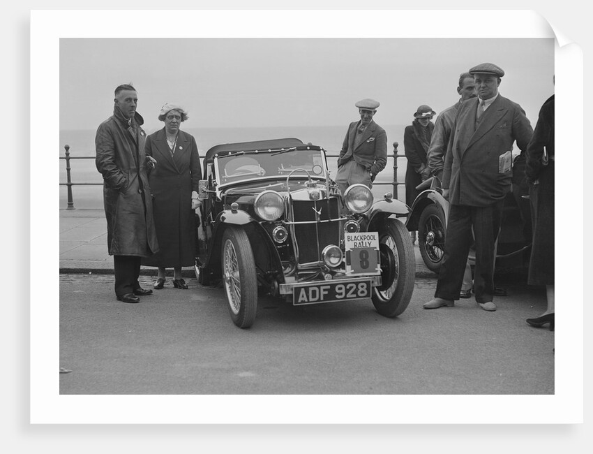 MG PA of PA Rippon at the Blackpool Rally, 1936 by Bill Brunell
