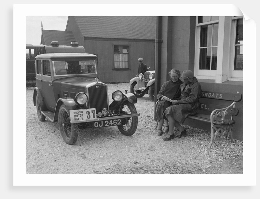 Wolseley Hornet of Morna Vaughan, B&HMC Brighton Motor Rally, John O'Groats, Scotland, 1930 by Bill Brunell
