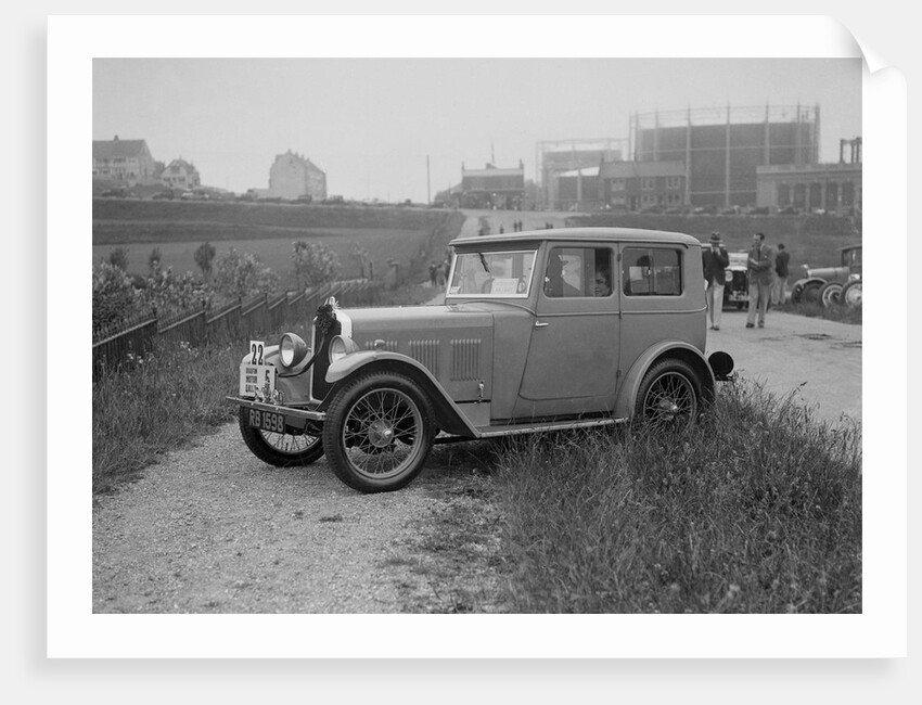 Wolseley Hornet saloon of DEM Douglas-Morris at the B&HMC Brighton Motor Rally, 1930 by Bill Brunell